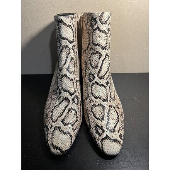 MNG Mango snakeskin print ankle boots women’s EU 41 US size 8 shoes - Picture 2 of 8